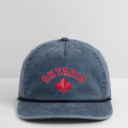Ontario with maple leaf - Vintage Washed Rope Cap