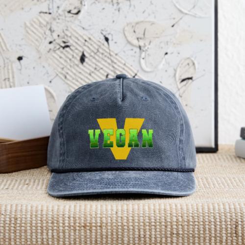 Vegan Energy V - Vintage Washed Rope Cap