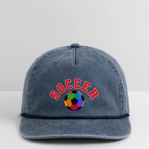 Soccer: Colorful Kick - Vintage Washed Rope Cap