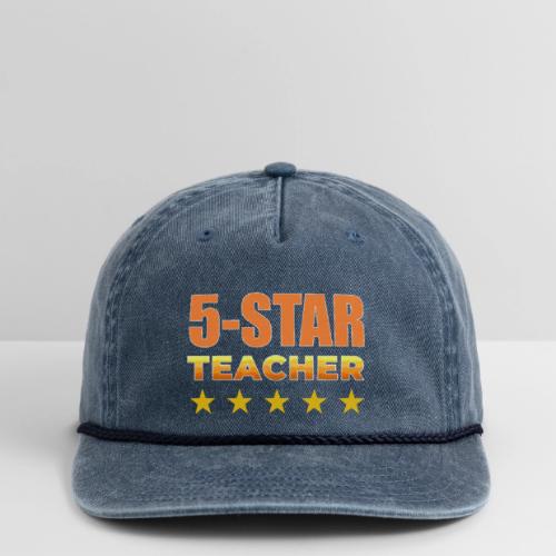 Five-Star Teacher - Vintage Washed Rope Cap