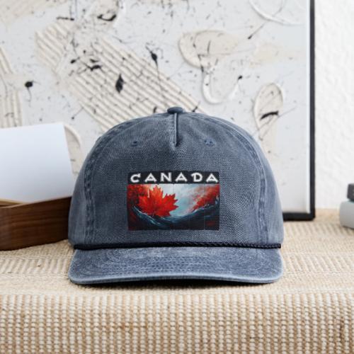 Canada Icon in Color - Vintage Washed Rope Cap