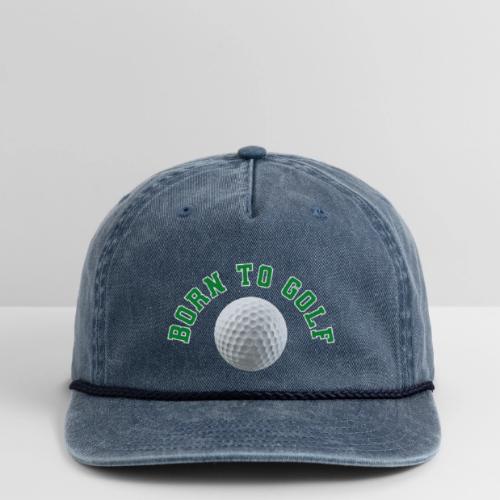 Born to Golf - Vintage Washed Rope Cap