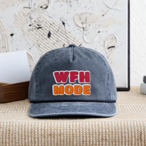 WFH Mode Remote Work Lifestyle Design - Vintage Washed Rope Cap