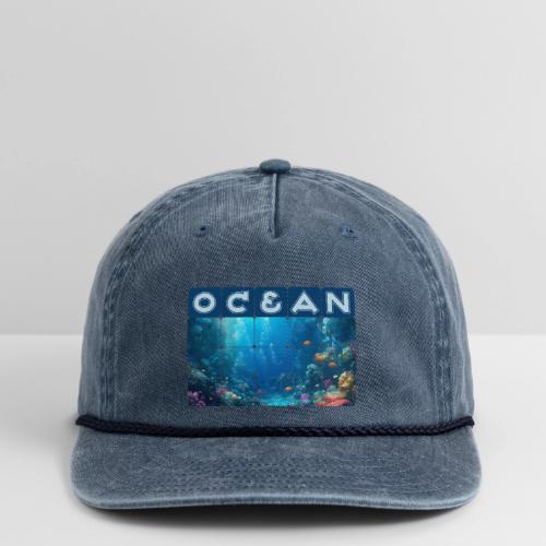 Ocean: Coral Carnival - Vintage Washed Rope Cap