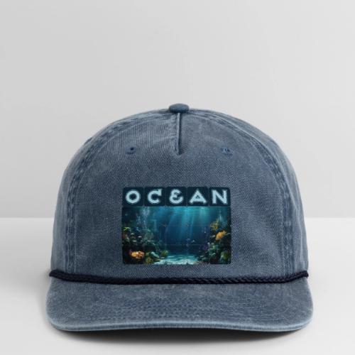 Ocean: Rainbow Reef Life - Vintage Washed Rope Cap