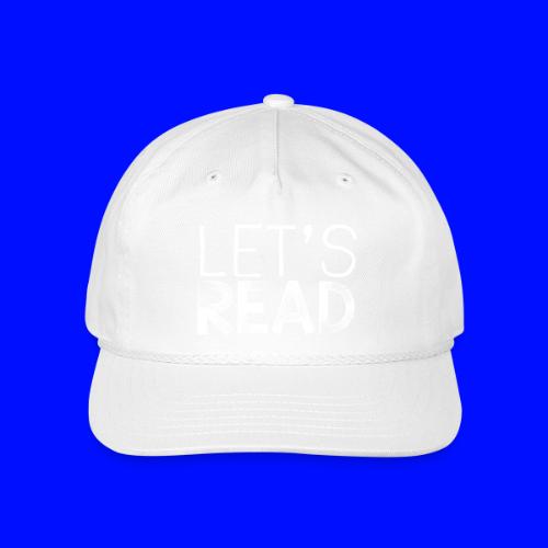 Let's Read Teacher Pillow Classroom Library Pillow - Vintage Washed Rope Cap