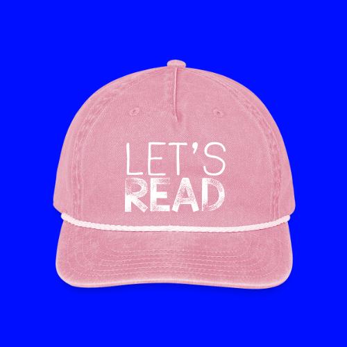 Let's Read Teacher Pillow Classroom Library Pillow - Vintage Washed Rope Cap