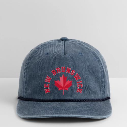 New Brunswick with maple leaf - Vintage Washed Rope Cap