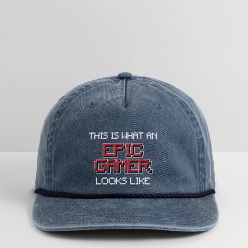 This Is What An Epic Gamer Looks Like Tee - Vintage Washed Rope Cap