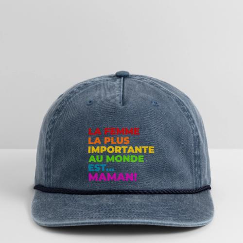 Maman : la femme la plus importante du monde - Vintage Washed Rope Cap