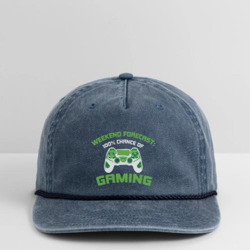 Weekend Forecast: 100% Gaming! - Vintage Washed Rope Cap
