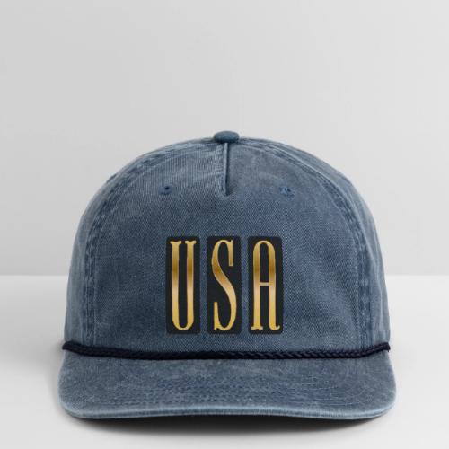 USA Gold Monolith - Vintage Washed Rope Cap