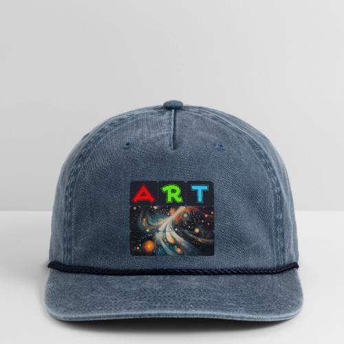 Swirls of Colorful Art - Vintage Washed Rope Cap