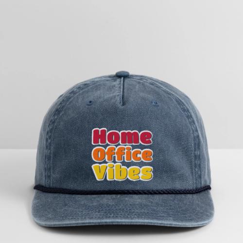 Home Office Vibes Remote Work Design - Vintage Washed Rope Cap