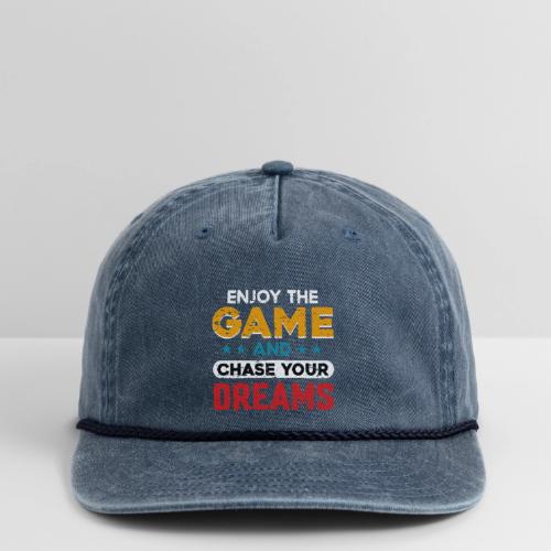 Enjoy The Game, Chase Your Dreams - Vintage Washed Rope Cap