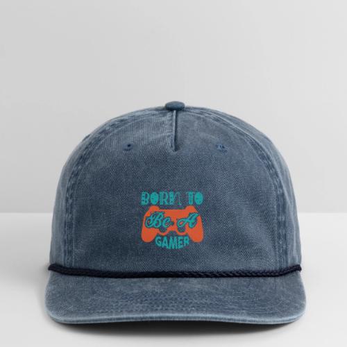 Born to be a Gamer - Vintage Washed Rope Cap