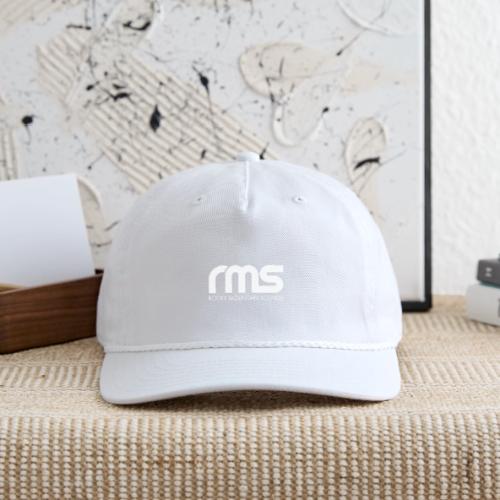RMS White classic logo - Vintage Washed Rope Cap