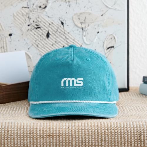 RMS White classic logo - Vintage Washed Rope Cap