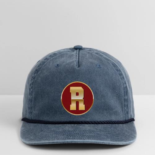 Letter R – Capital Varsity Alphabet Monogram - Vintage Washed Rope Cap