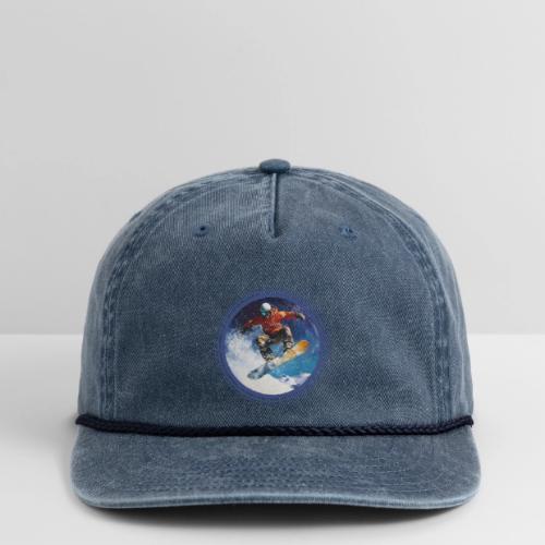 Snowboarding Rush - Vintage Washed Rope Cap