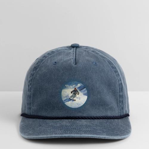 Skiing Power Moves - Vintage Washed Rope Cap