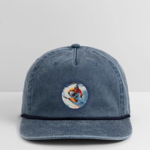 Snowboarding Rebel - Vintage Washed Rope Cap