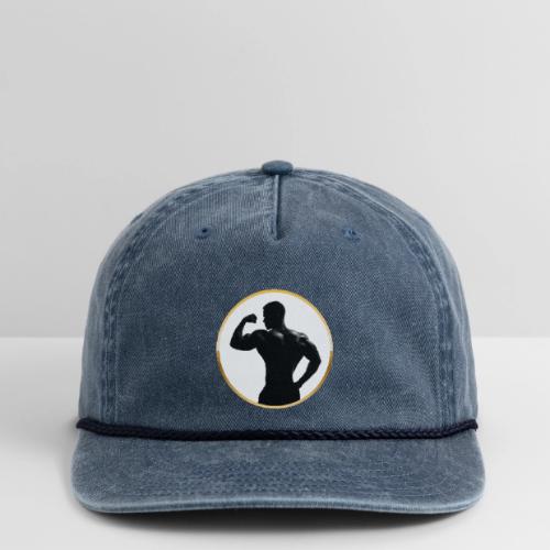Bodybuilder: Classic Flex Emblem - Vintage Washed Rope Cap