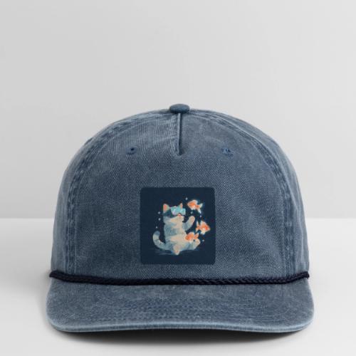 Cat: VR Fish Chase - Vintage Washed Rope Cap