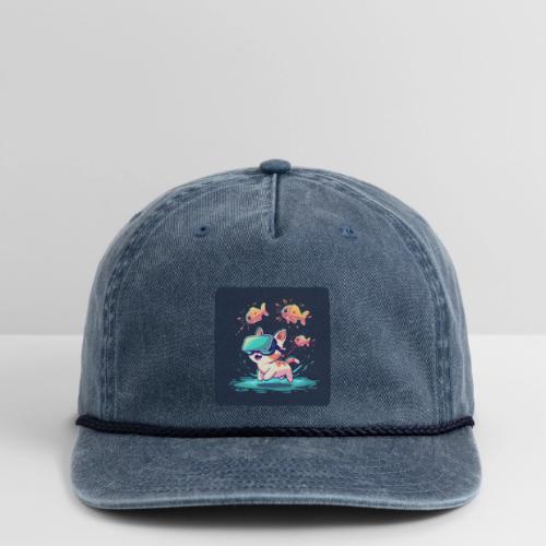 Virtual Kitty Quest - Vintage Washed Rope Cap