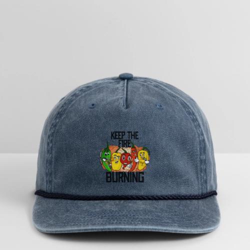 keep the fire burning - Vintage Washed Rope Cap