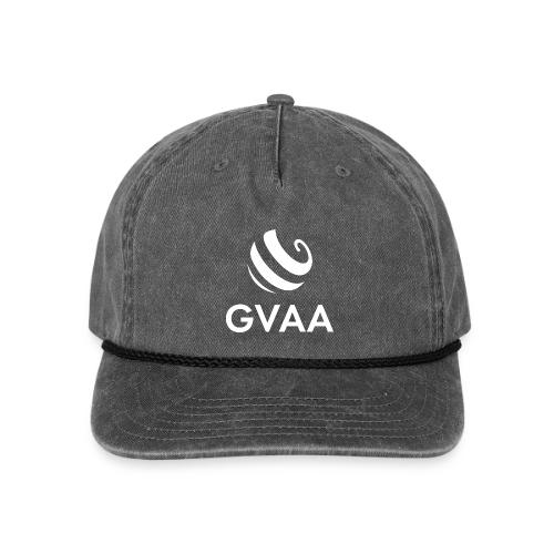 GVAA Merch Stacked White - Vintage Washed Rope Cap