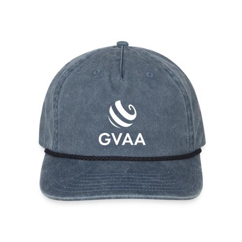 GVAA Merch Stacked White - Vintage Washed Rope Cap