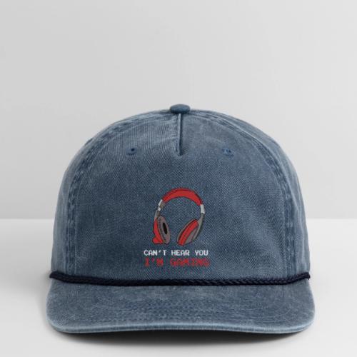 Can't Hear You, I'm Gaming (Headphones) - Vintage Washed Rope Cap