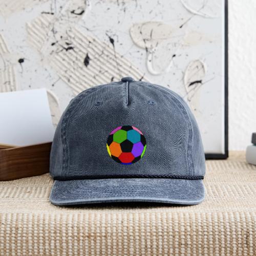Multi-colored soccer ball - Vintage Washed Rope Cap