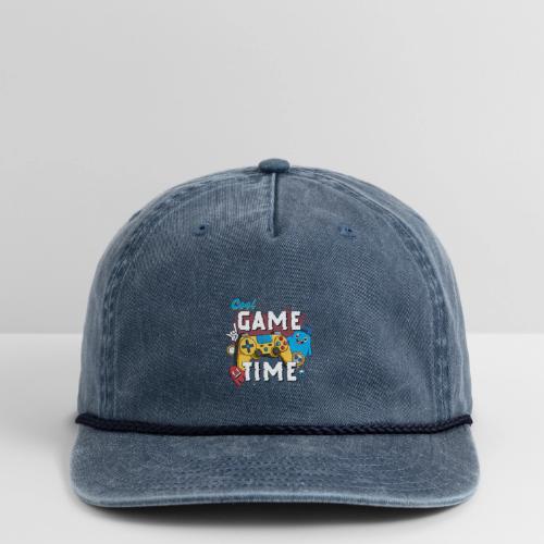 Cool Game Time Fun - Vintage Washed Rope Cap