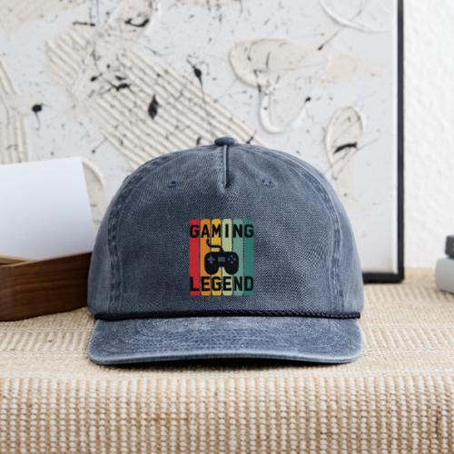 Gaming Legend Retro Bars - Vintage Washed Rope Cap