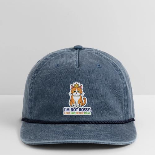 I'm Not Bossy, I Just Have Better Ideas | Cute Cat - Vintage Washed Rope Cap