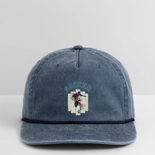 Soccer Vibes - Vintage Washed Rope Cap