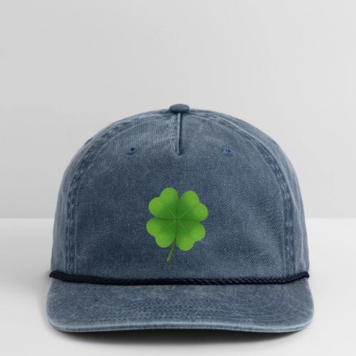 Four leaf clover - Vintage Washed Rope Cap