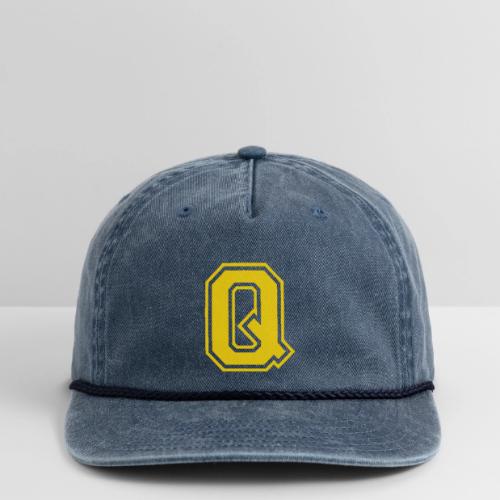Letter Q – Capital Athletic Alphabet Monogram - Vintage Washed Rope Cap