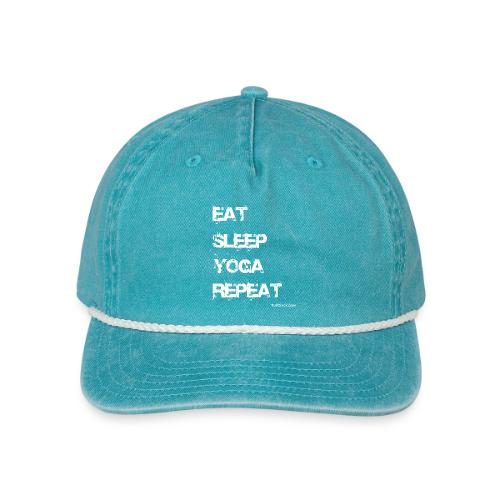 Eat Sleep Yoga Repeat - wb - TC - Vintage Washed Rope Cap