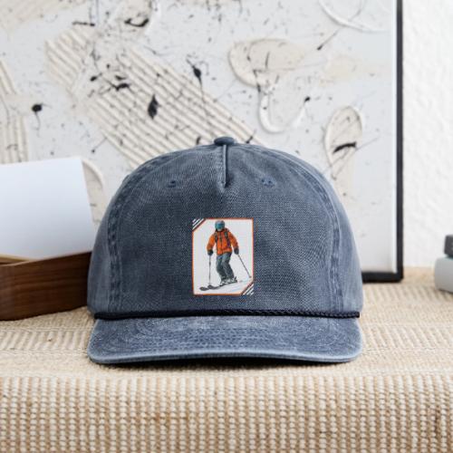 Skiing Thrill Ride - Vintage Washed Rope Cap