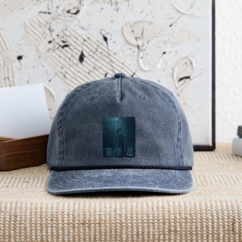 Neon Liberty USA Triptych - Vintage Washed Rope Cap