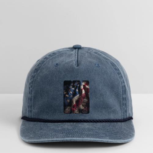 USA: Worn Stars and Stripes - Vintage Washed Rope Cap