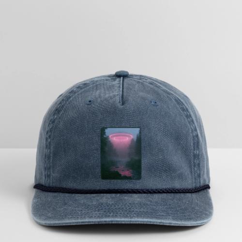 Neon UFO Forest River Design - Vintage Washed Rope Cap