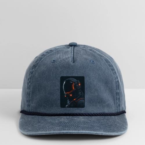 Futuristic Astronaut Helmet - Vintage Washed Rope Cap