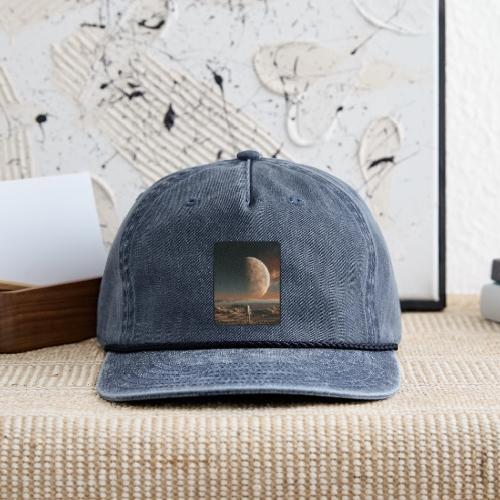 Astronaut on an Alien Moon - Vintage Washed Rope Cap