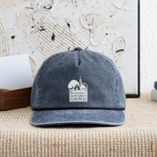 Single Vertical white2 - Vintage Washed Rope Cap