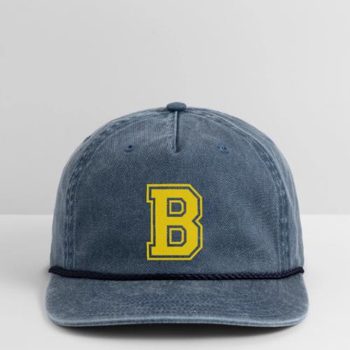 Letter B – Capital Athletic Alphabet Monogram - Vintage Washed Rope Cap