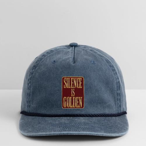 Silence Is Golden - Vintage Washed Rope Cap